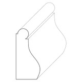 5287 Wood Panel Mold & Base Cap 1/2 x 1-1/8