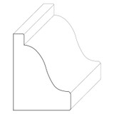 5446 Wood Panel Mold & Base Cap 1 x 1-7/16
