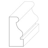 5697 Wood Panel Mold & Base Cap 9/16 x 1-1/8