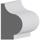 8262 Wood Panel Mold & Base Cap 1-1/2 x 2