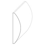 9501 Wood Panel Mold & Base Cap 3/8 x 1-1/2