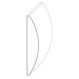 9502 Wood Panel Mold & Base Cap 1/2 x 2-1/2