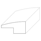 9506 Wood Panel Mold & Base Cap 1/2 x 1
