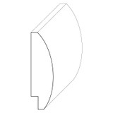 9509 Wood Panel Mold & Base Cap 3/8 x 1-1/2