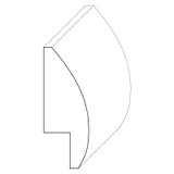 9512 Wood Panel Mold & Base Cap 5/8 x 1-5/8