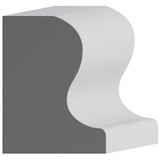 8092 Wood Panel Mold & Base Cap 2-1/4 x 3