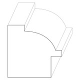 7060 Wood Backband 1-11/16 x 1-3/4