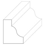 5072 Wood Panel Mold & Base Cap 5/8 x 3/4