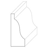 5288 Wood Panel Mold & Base Cap 5/8 x 1-1/2