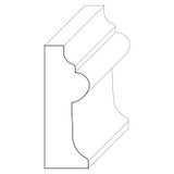 5438 Wood Panel Mold & Base Cap 5/8 x 1-3/4