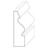 5499 Wood Panel Mold & Base Cap 5/8 x 2-1/16