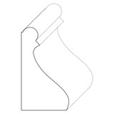 5663 Wood Panel Mold & Base Cap 1-3/16 x 2