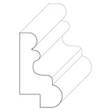 5702 Wood Panel Mold & Base Cap 13/16 x 1-1/2