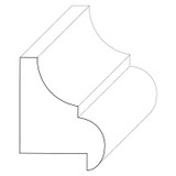 5704 Wood Panel Mold & Base Cap 15/16 x 1-1/4