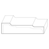 8533 Wood Plinth Block 1 x 4