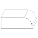 9017 Wood Window Sill 1 x 3