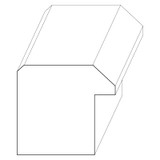 7081 Wood Backband 1-3/32 x 1-3/16