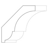 3253 Wood Crown 15/16 x 3-1/2