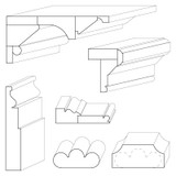 Gothic Revival Moulding Combinations