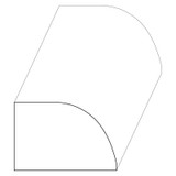 5106 Wood Casing 1/2 x 3/4