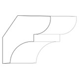 3384 Wood Crown 1 x 2-1/16