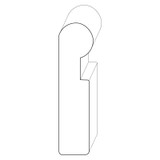 6819 Wood Handrail 1-3/8 x 5-1/2