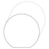 6827 Wood Round 2 x 2-1/8