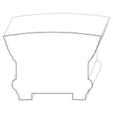6831 Wood Handrail 2-5/8 x 3-13/16