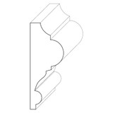 4106 Wood Chair Rail 1 x 2-5/8