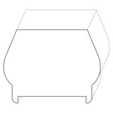 6846 Wood Handrail 2-3/4 x 3-5/8