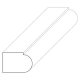 5060 Wood Panel Mold & Base Cap 1/4 x 3/8