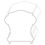 6900 Wood Handrail 2-3/4 x 2-5/8