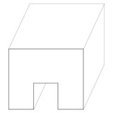 8043 Wood Miscellaneous 1 x 1-1/4
