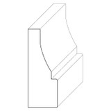 5266 Wood Panel Mold & Base Cap 5/8 x 1-3/4
