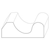8103 Wood Miscellaneous 1-1/8 x 3-1/8