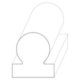 8148 Wood Round 1-1/8 x 1