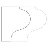 8185 Wood Crown 1-5/8 x 1-3/4