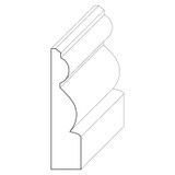 5630 Wood Panel Mold & Base Cap 3/8 x 1-5/8