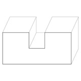8235 Wood Shoerail 1-1/2 x 3-1/4