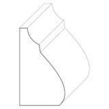 5652 Wood Panel Mold & Base Cap 1-1/16 x 1-13/16