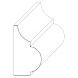 5762 Wood Panel Mold & Base Cap 11/16 x 1-1/4