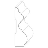 1228 Wood Panel Mold & Base Cap 1-1/8 x 3-3/4