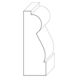 1363 Wood Panel Mold & Base Cap 1-1/2 x 4-3/8