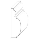 1371 Wood Panel Mold & Base Cap 13/16 x 2-3/8