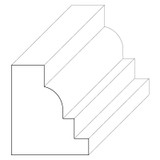 5714 Wood Panel Mold & Base Cap 3/4 x 7/8