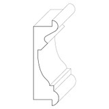 5717 Wood Panel Mold & Base Cap 7/8 x 2-7/8