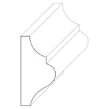 5719 Wood Panel Mold & Base Cap 5/8 x 1-1/4