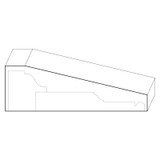 8531 Wood Plinth Block 2 x 6-1/4