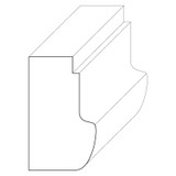 5723 Wood Panel Mold & Base Cap 3/4 x 1-1/4