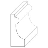 5724 Wood Panel Mold & Base Cap 5/8 x 1-7/16